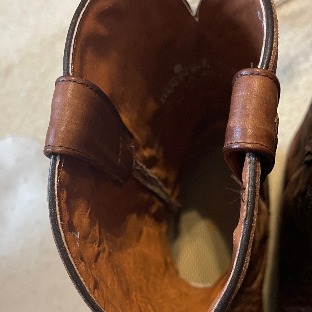 Dan Post Men’s Brown Cowboy Boots 10.5 - Picture 7 of 8